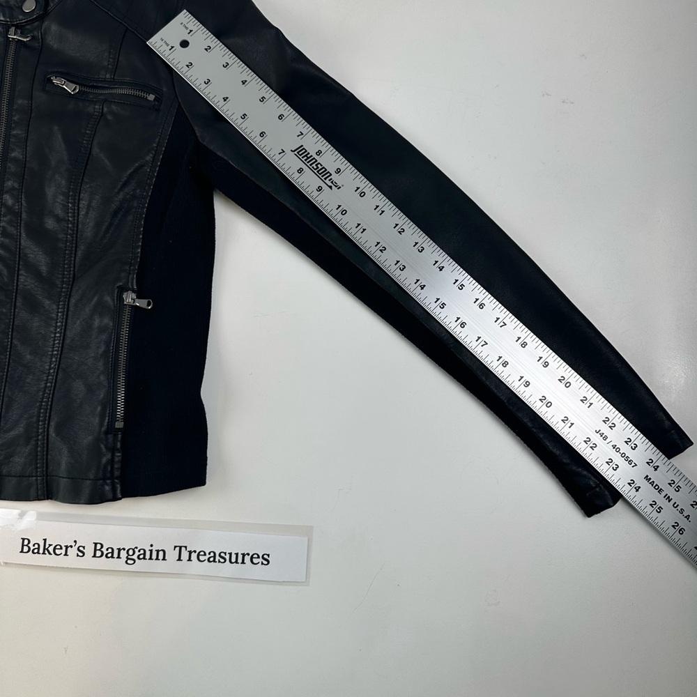 Maurices Black Leather Jacket - Picture 5 of 6